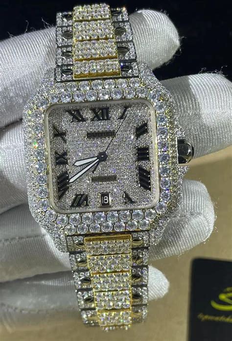 bust down watches replica|expensive iced out watches.